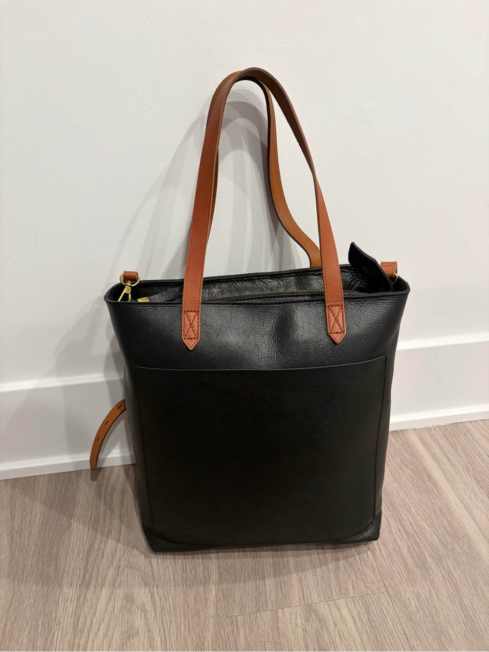 Madewell Zip Top Medium Transport Tote - Picture 4 of 5